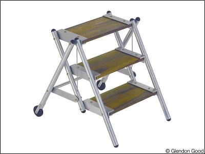 step.ladder.aluminum.wood