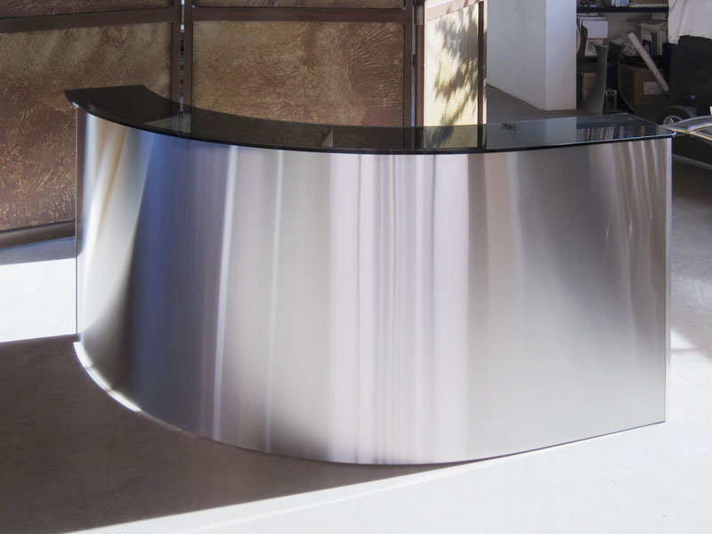 Stainless Steel Reception Desk