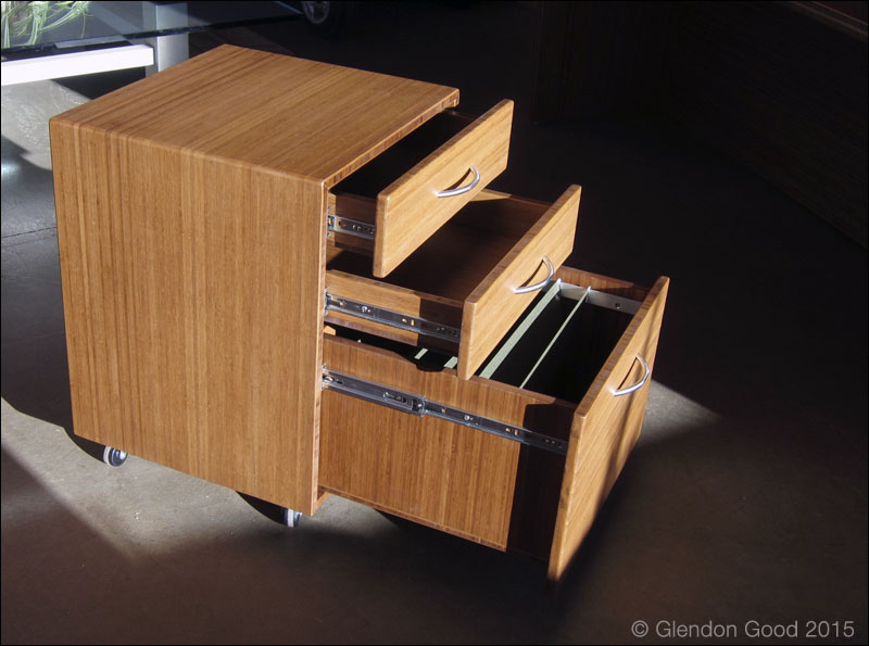 Bamboo Desk Cabinet drawer