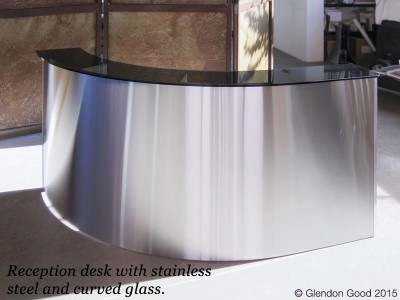 Stainless Steel Reception Desk copy