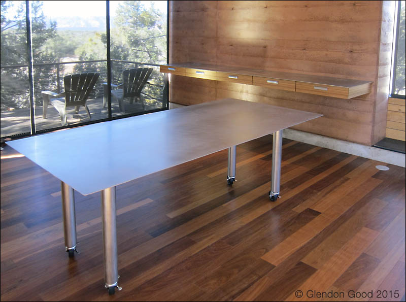 Stainless Steel Table on Wheels