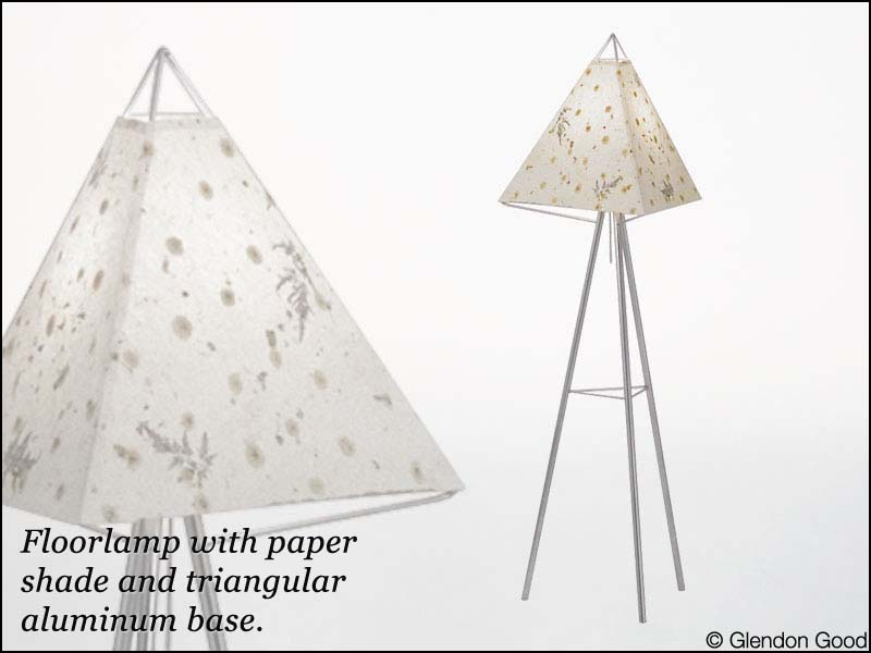 lamp.floor.paper.aluminum
