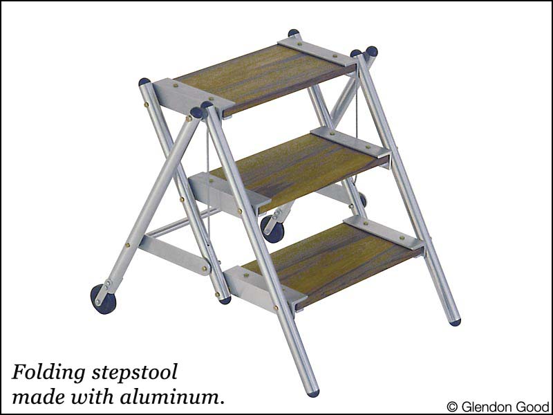 step.ladder.aluminum.wood